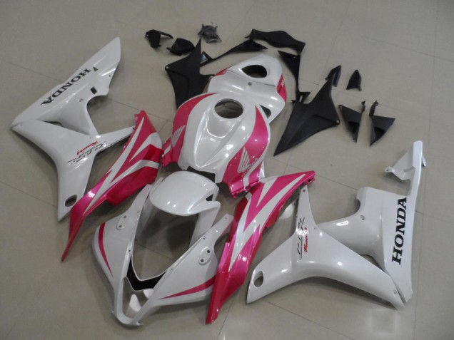 Buy 2007-2008 Pearl White with Pink Honda CBR600RR Motorbike Fairing