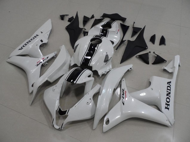 Buy 2007-2008 Pearl White with Black Stripe Honda CBR600RR Bike Fairings Buy 2007-2008 Pearl White with Black Stripe Honda CBR600RR Bike Fairings