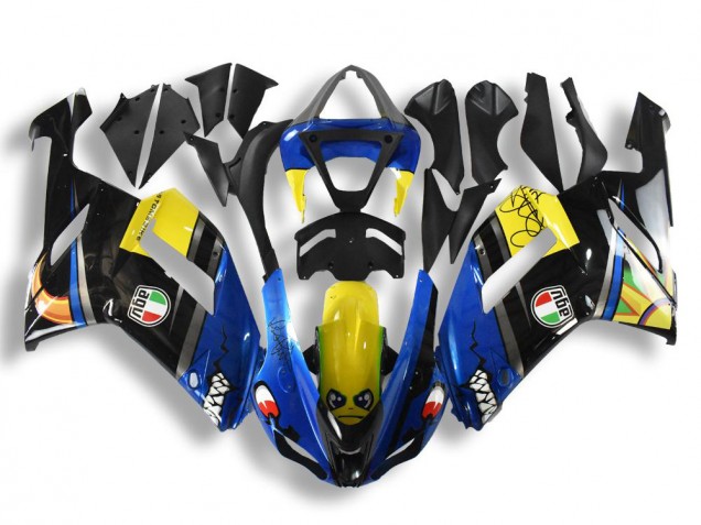 Buy 2007-2008 Blue Shark Kawasaki ZX6R Replacement Motorcycle Fairings