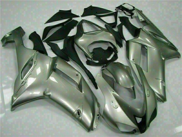Buy 2007-2008 Silver Kawasaki ZX6R Motorcycle Fairings Kits Buy 2007-2008 Silver Kawasaki ZX6R Motorcycle Fairings Kits
