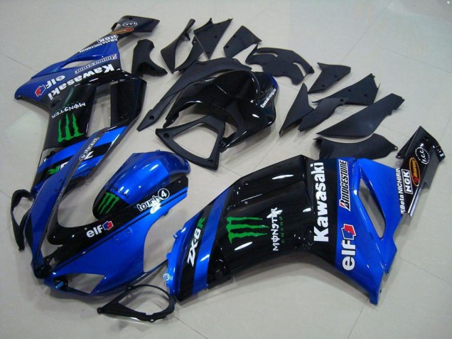 Buy 2007-2008 Blue Monster Kawasaki ZX6R Motorbike Fairings Buy 2007-2008 Blue Monster Kawasaki ZX6R Motorbike Fairings