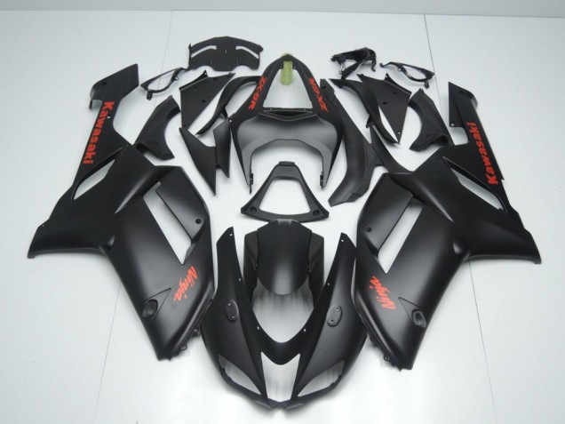 Buy 2007-2008 Matte Black with Red Sticker Kawasaki ZX6R Motorbike Fairing Buy 2007-2008 Matte Black with Red Sticker Kawasaki ZX6R Motorbike Fairing