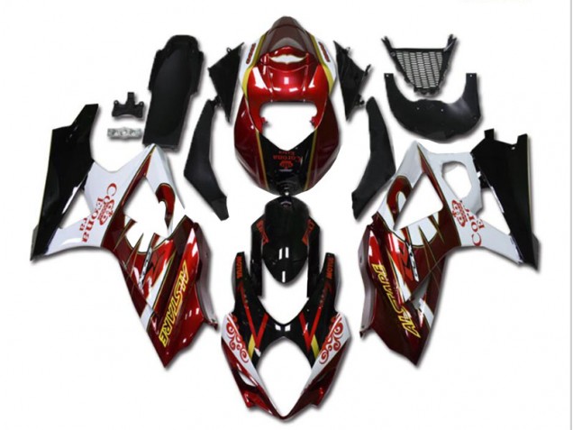 Buy 2007-2008 Red White Black Suzuki GSXR 1000 K7 Motorcycle Fairing Kit