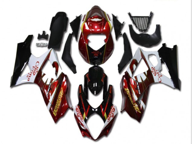 Buy 2007-2008 Red White Black Suzuki GSXR 1000 K7 Motorcycle Fairing Kit Buy 2007-2008 Red White Black Suzuki GSXR 1000 K7 Motorcycle Fairing Kit