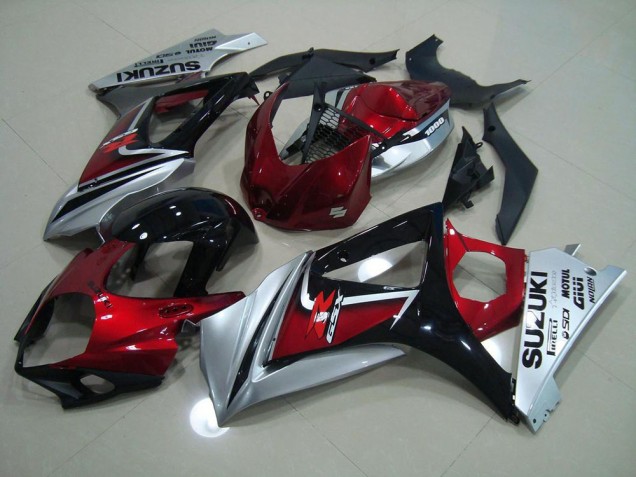 Buy 2007-2008 Red Black Silver Suzuki GSXR 1000 K7 Bike Fairing Buy 2007-2008 Red Black Silver Suzuki GSXR 1000 K7 Bike Fairing