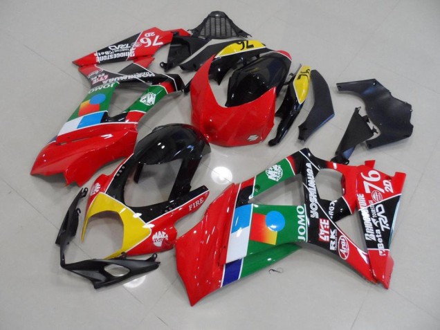 Buy 2007-2008 Red and Green Suzuki GSXR 1000 K7 Motorcycle Fairings Kits Buy 2007-2008 Red and Green Suzuki GSXR 1000 K7 Motorcycle Fairings Kits