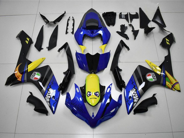 Buy 2007-2008 Blue Shark Yamaha YZF R1 Motorcycle Fairing Kit