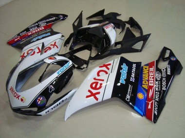 Buy 2007-2014 Black Xerox Ducati 848 1098 1198 Motorcycle Replacement Fairings