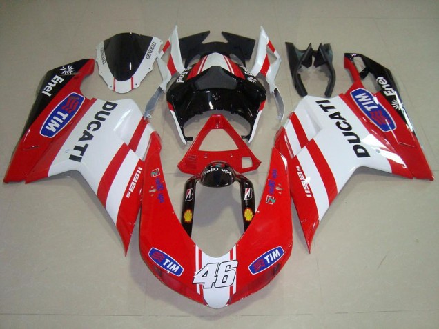 Buy 2007-2014 Red White 46 Ducati 848 1098 1198 Motorcycle Bodywork Buy 2007-2014 Red White 46 Ducati 848 1098 1198 Motorcycle Bodywork