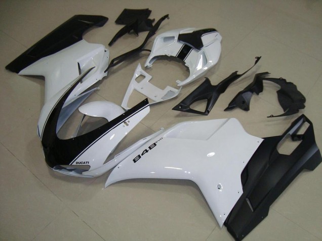 Buy 2007-2014 White Matte Black Ducati 848 1098 1198 Motorcycle Fairing Buy 2007-2014 White Matte Black Ducati 848 1098 1198 Motorcycle Fairing