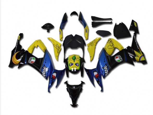 Buy 2008-2010 Blue Shark Kawasaki ZX10R Bike Fairings