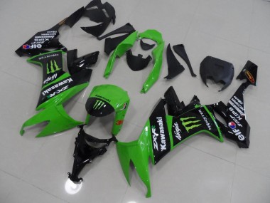 Buy 2008-2010 Green and Black Monster Kawasaki ZX10R Motorbike Fairing
