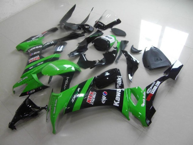 Buy 2008-2010 Green Black Kick Kawasaki ZX10R Replacement Motorcycle Fairings Buy 2008-2010 Green Black Kick Kawasaki ZX10R Replacement Motorcycle Fairings