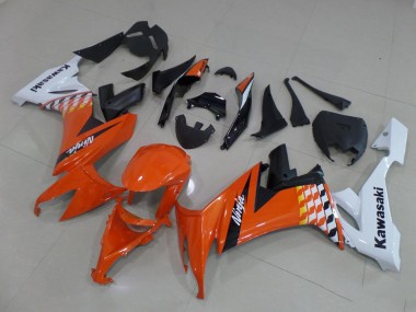 Buy 2008-2010 Orange and White Kawasaki ZX10R Motorcycle Bodywork