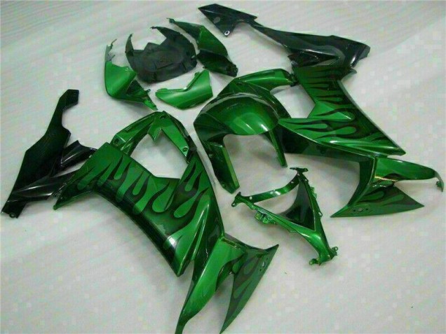 Buy 2008-2010 Green Flame Kawasaki ZX10R Bike Fairings Buy 2008-2010 Green Flame Kawasaki ZX10R Bike Fairings