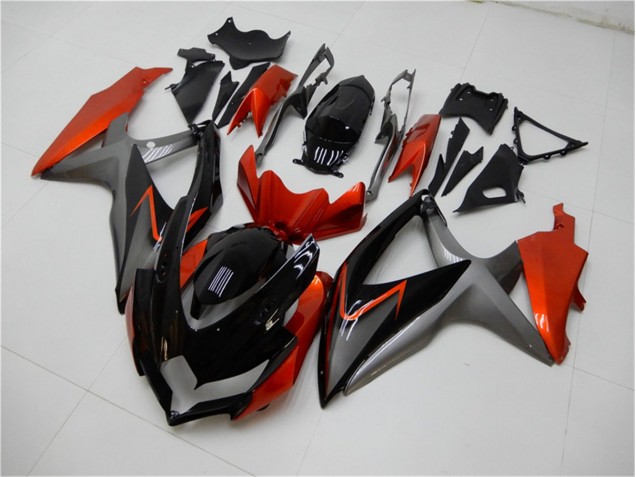 Buy 2008-2010 Black Orange Grey Suzuki GSXR 600/750 Motorbike Fairing Kits