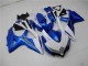 Buy 2008-2010 White Blue Suzuki GSXR 600/750 Replacement Fairings