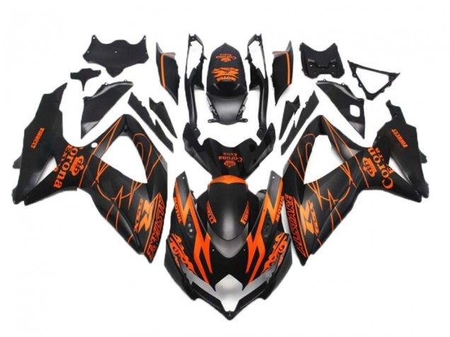 Buy 2008-2010 Black Orange Suzuki GSXR 600/750 Bike Fairings