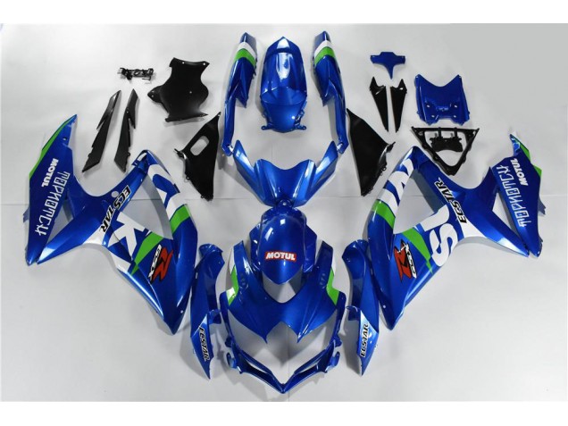 Buy 2008-2010 Blue White Green Suzuki GSXR 600/750 Motor Bike Fairings