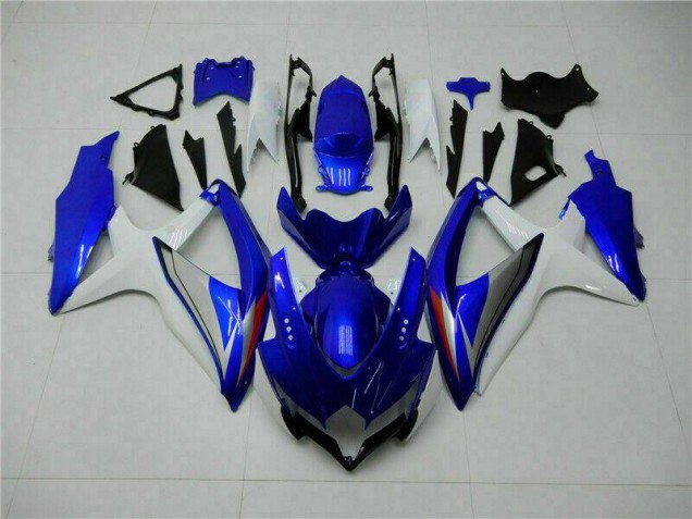 Buy 2008-2010 Blue White Suzuki GSXR 600/750 Motorcycle Fairing Kit