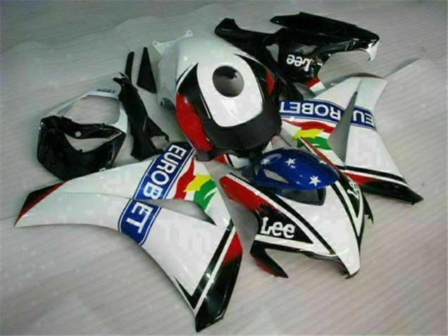 Buy 2008-2011 White Blue Red Eurobet Lee Honda CBR1000RR Motorcycle Fairing Kit Buy 2008-2011 White Blue Red Eurobet Lee Honda CBR1000RR Motorcycle Fairing Kit