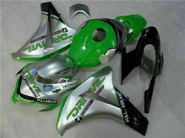 Buy 2008-2011 Green Silver Honda CBR1000RR Moto Fairings