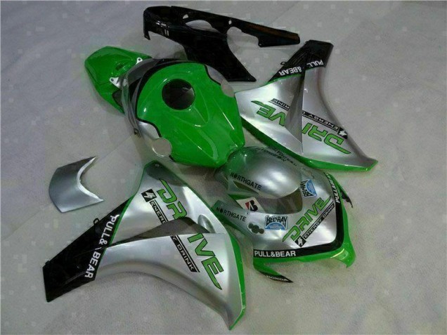 Buy 2008-2011 Green Silver Honda CBR1000RR Moto Fairings