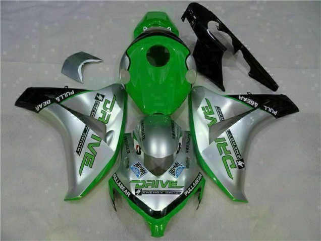 Buy 2008-2011 Green Silver Honda CBR1000RR Moto Fairings