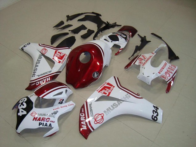 Buy 2008-2011 White Red HARC Pro PIAA 634 Honda CBR1000RR Motorcylce Fairings Buy 2008-2011 White Red HARC Pro PIAA 634 Honda CBR1000RR Motorcylce Fairings