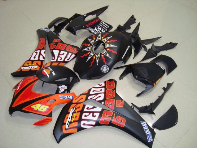 Buy 2008-2011 Rossi Matte Black Honda CBR1000RR Motorcycle Replacement Fairings Buy 2008-2011 Rossi Matte Black Honda CBR1000RR Motorcycle Replacement Fairings