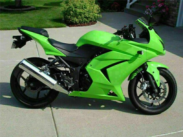 Buy 2008-2012 Green Kawasaki EX250 Motorcycle Fairings Kits Buy 2008-2012 Green Kawasaki EX250 Motorcycle Fairings Kits