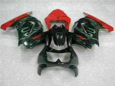 Buy 2008-2012 Black Red Ninja Kawasaki EX250 Motorcycle Fairing