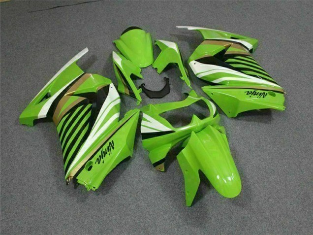 Buy 2008-2012 Green White Black Ninja Kawasaki EX250 Replacement Motorcycle Fairings Buy 2008-2012 Green White Black Ninja Kawasaki EX250 Replacement Motorcycle Fairings