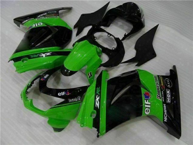 Buy 2008-2012 Black Green Kawasaki EX250 Motorcylce Fairings