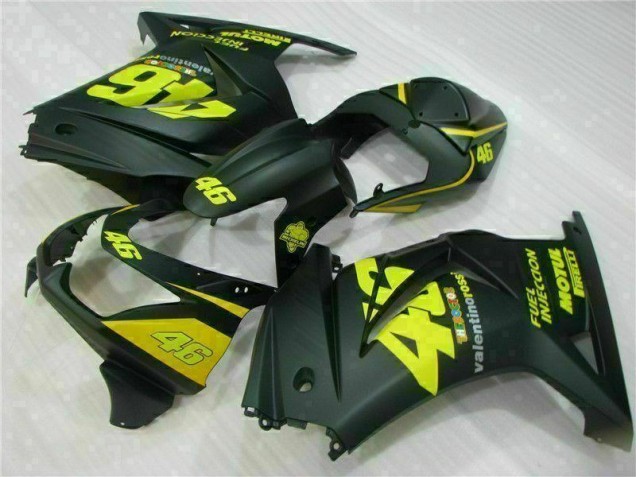 Buy 2008-2012 Black Yellow 46 Kawasaki EX250 Motorcycle Fairings Kit Buy 2008-2012 Black Yellow 46 Kawasaki EX250 Motorcycle Fairings Kit