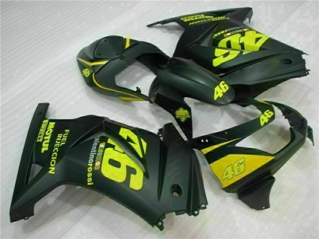 Buy 2008-2012 Black Yellow 46 Kawasaki EX250 Motorcycle Fairings Kit Buy 2008-2012 Black Yellow 46 Kawasaki EX250 Motorcycle Fairings Kit