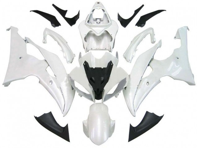 Buy 2008-2016 Pearl White Yamaha YZF R6 Bike Fairings