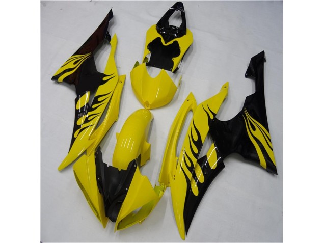 Buy 2008-2016 Yellow Black Yamaha YZF R6 Motorcycle Replacement Fairings