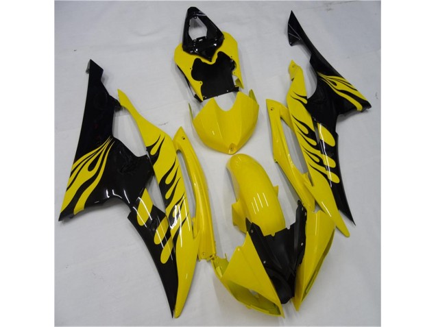 Buy 2008-2016 Yellow Black Yamaha YZF R6 Motorcycle Replacement Fairings