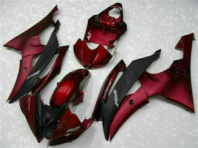 Buy 2008-2016 Red Black Yamaha YZF R6 Motorcylce Fairings