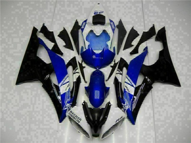 Buy 2008-2016 Blue Black Yamaha YZF R6 Motorcycle Fairing Kit