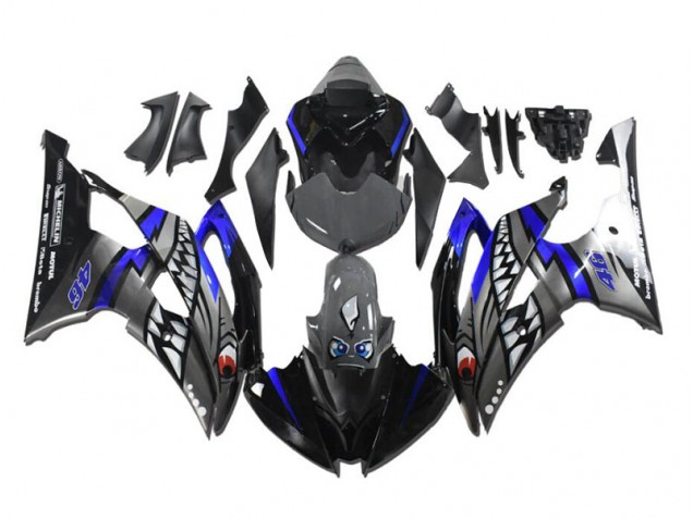 Buy 2008-2016 Grey Blue Shark Yamaha YZF R6 Motorcycle Fairing Kit