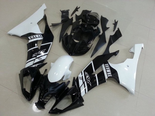 Buy 2008-2016 White and Black Yamaha YZF R6 Motorcycle Fairings