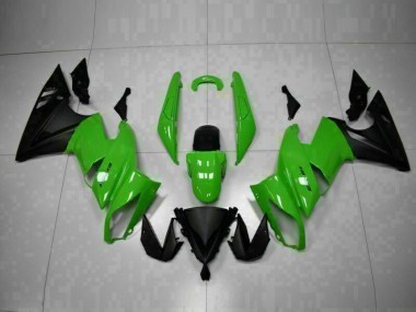 Buy 2009-2011 Green Black Kawasaki EX650 Motor Bike Fairings