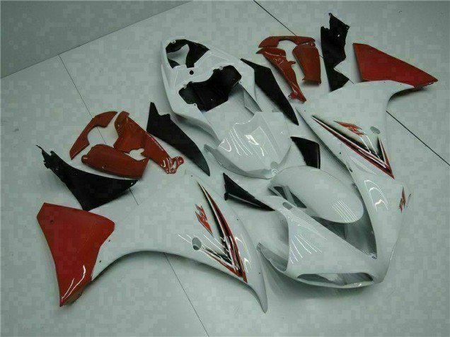 Buy 2009-2011 White Red Yamaha YZF R1 Bike Fairing Kit