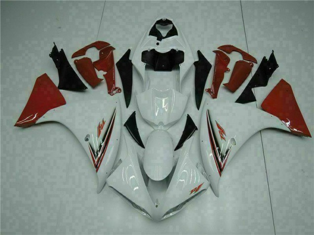 Buy 2009-2011 White Red Yamaha YZF R1 Bike Fairing Kit