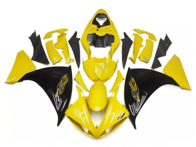 Buy 2009-2011 Yellow Black Yamaha YZF R1 Bike Fairings