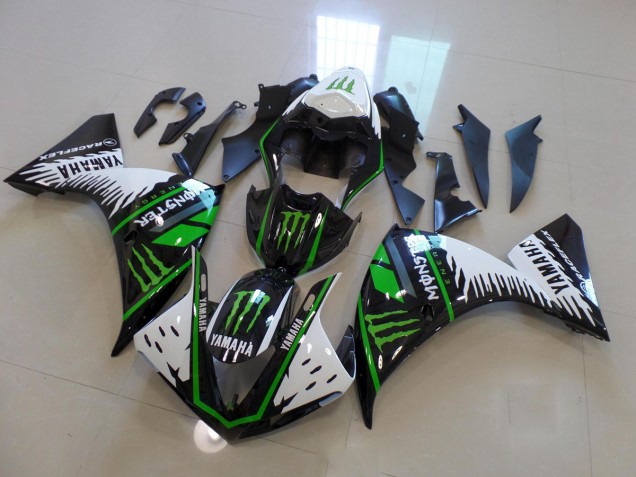 Buy 2009-2011 White Green Big Monster Yamaha YZF R1 Motor Fairings
