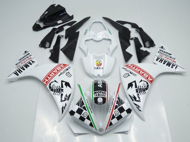 Buy 2009-2011 White Black Abrath Yamaha YZF R1 Motorcylce Fairings