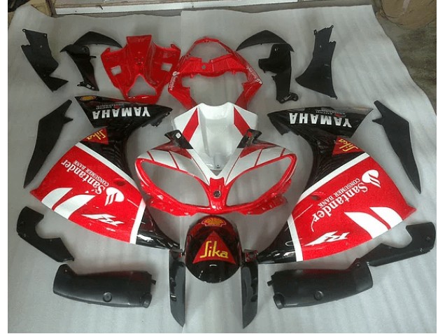 Buy 2009-2011 Red White and Black Graphic Yamaha YZF R1 Motorbike Fairing